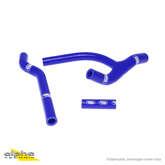 SAMCO SPORT Kit de mangueras de silicona azul para Yamaha WR250F Año del modelo 2007-2014