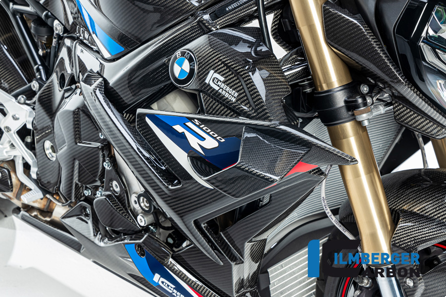 Ilmberger Carbon panel lateral de carenado lado derecho, brillante, BMW S1000R 2021-