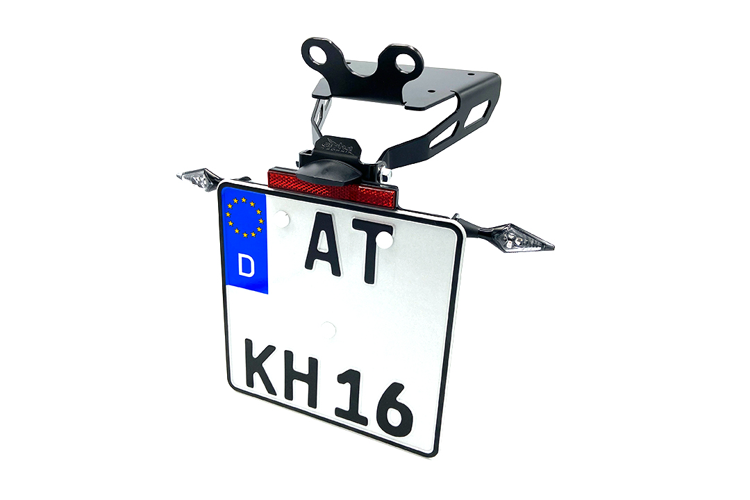 Soporte de matrícula alpha Technik para Honda NT1100, Tipo SC84, Año del modelo 2022-