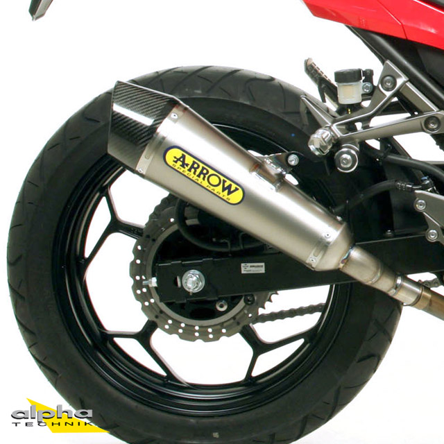 Escape ARROW X-KONE para Kawasaki Ninja 250 / Ninja 300 / Z300 2013-2016, Acero inoxidable