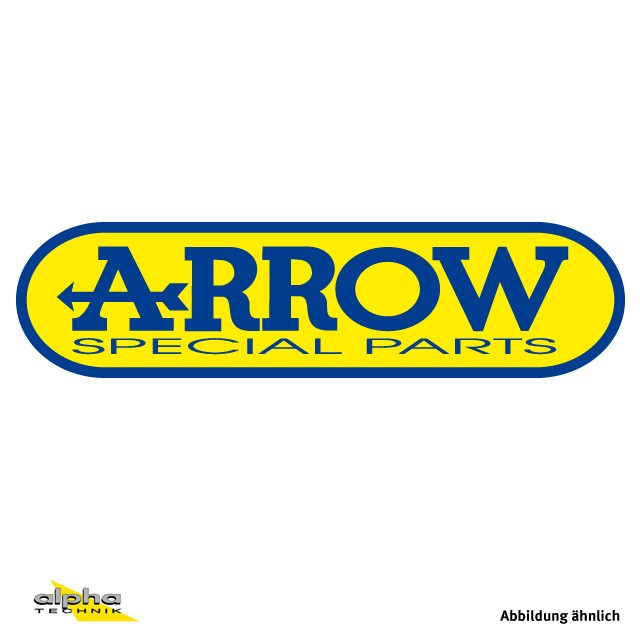 Pegatina ovalada ARROW 90 x 27 mm