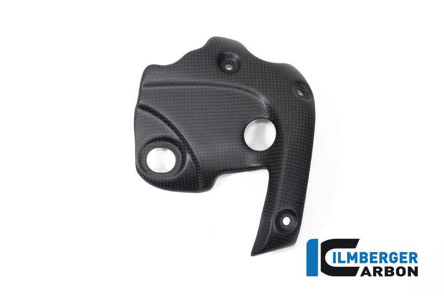 Protector térmico de escape de carbono Ilmberger en el colector, mate, Ducati Diavel 1260, 2019-