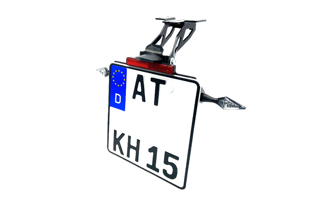 Soporte de matrícula alpha Technik para Yamaha R7 a partir del año modelo 2022-, Tipo RM39 / RM40