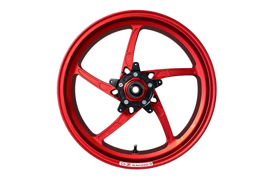 OZ Piega Kit de conversion llantas 17" forjadas en aluminio Yamaha Tenere 700, rojo mate, a partir de 2019
