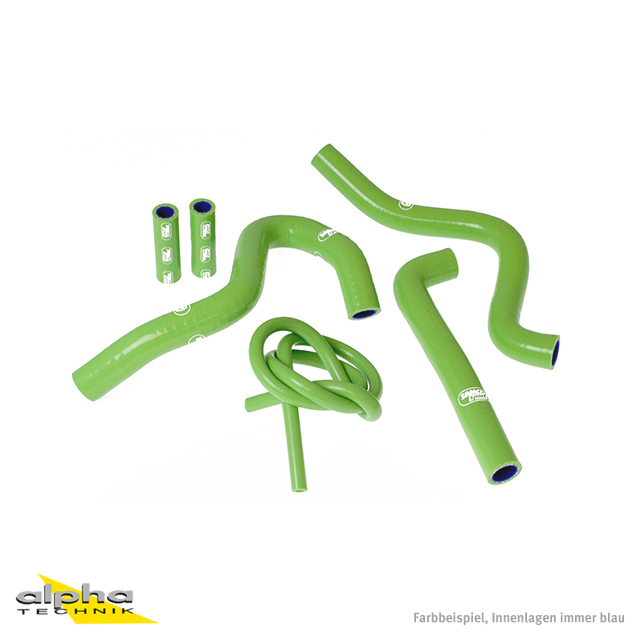 Kit de mangueras de silicona SAMCO SPORT verde para Kawasaki KX250, años de modelo 1994-1998