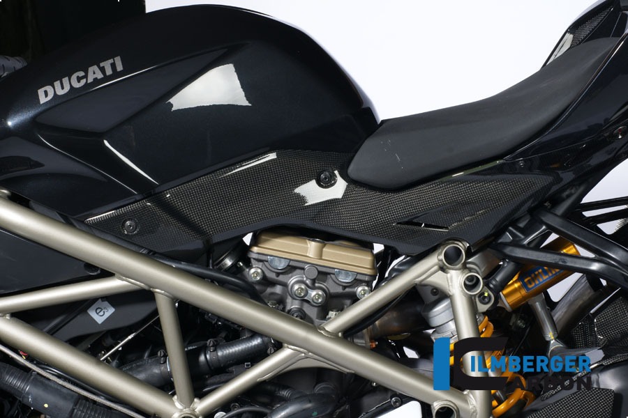 Ilmberger Carbono Tapa lateral bajo el asiento lado izquierdo, Carbono