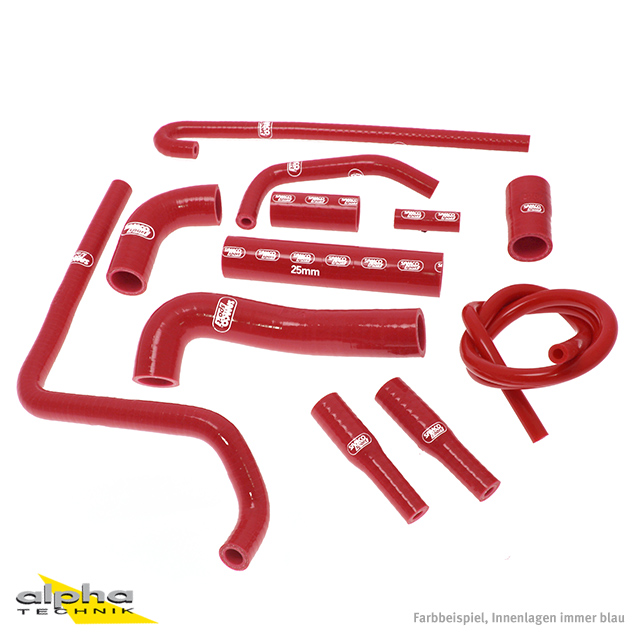 Kit de mangueras de silicona SAMCO SPORT rojo para MV Agusta F4 1000 año de modelo 2001-2009
