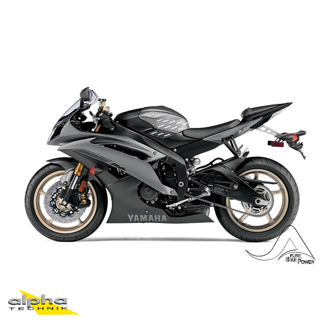Stompgrip negro, Volcano, para Yamaha YZF-R6, 2008-2016