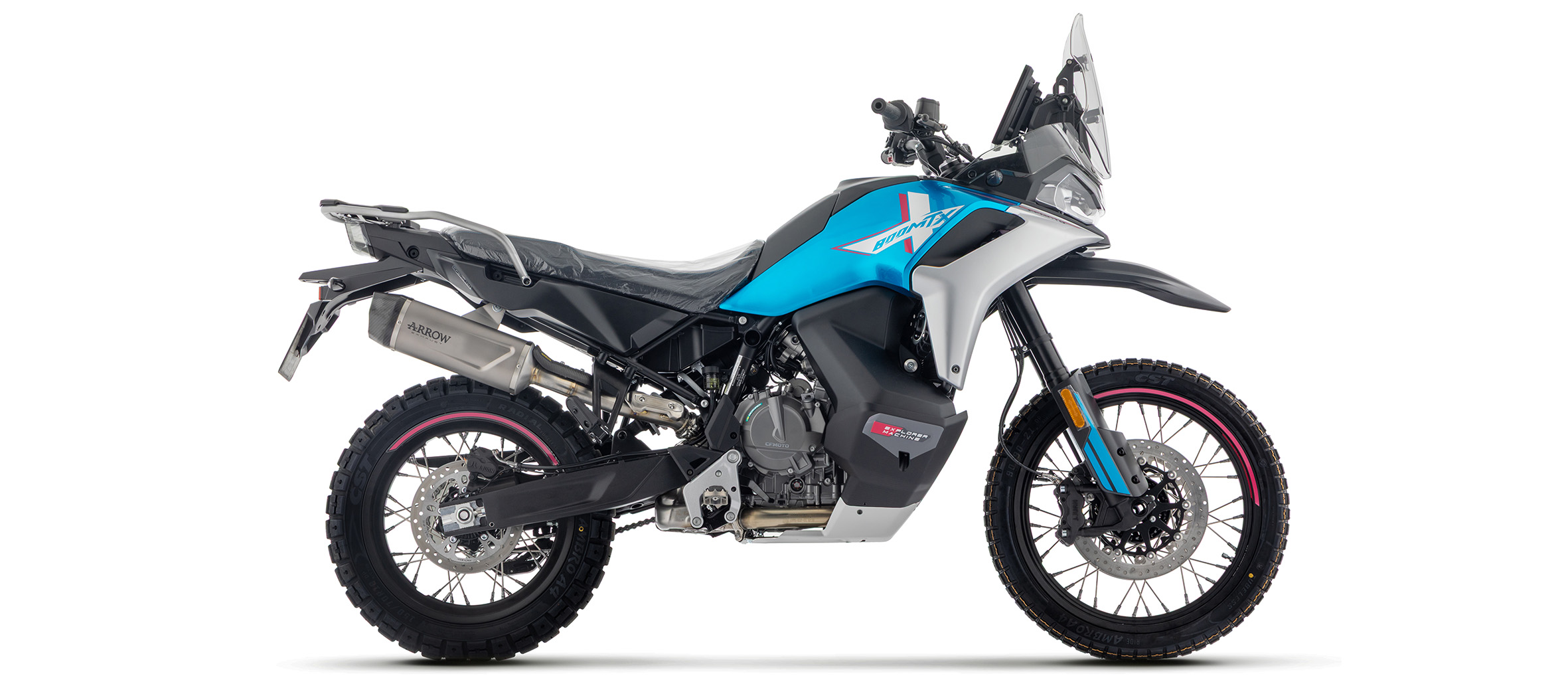 Escape ARROW INDY RACE EVO Titanio para CF Moto 800 MT-X, 2025-
