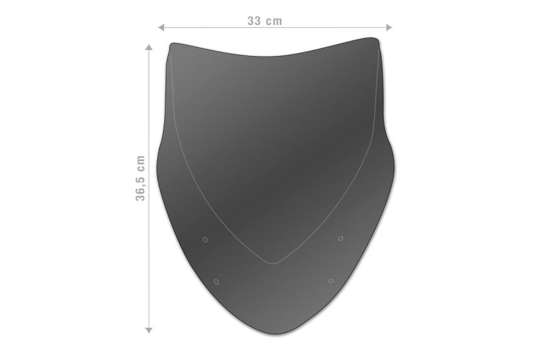 Parabrisas Barracuda Aerosport Plexiglás para Kawasaki Z1000 2003 - 2006