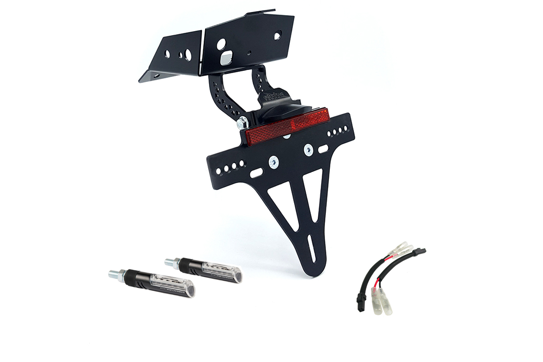 Kit de soporte de matrícula-luz de intermitente IDEA alpha Technik para KTM 690 SMC R a partir del año de modelo 2019 (Trasero)