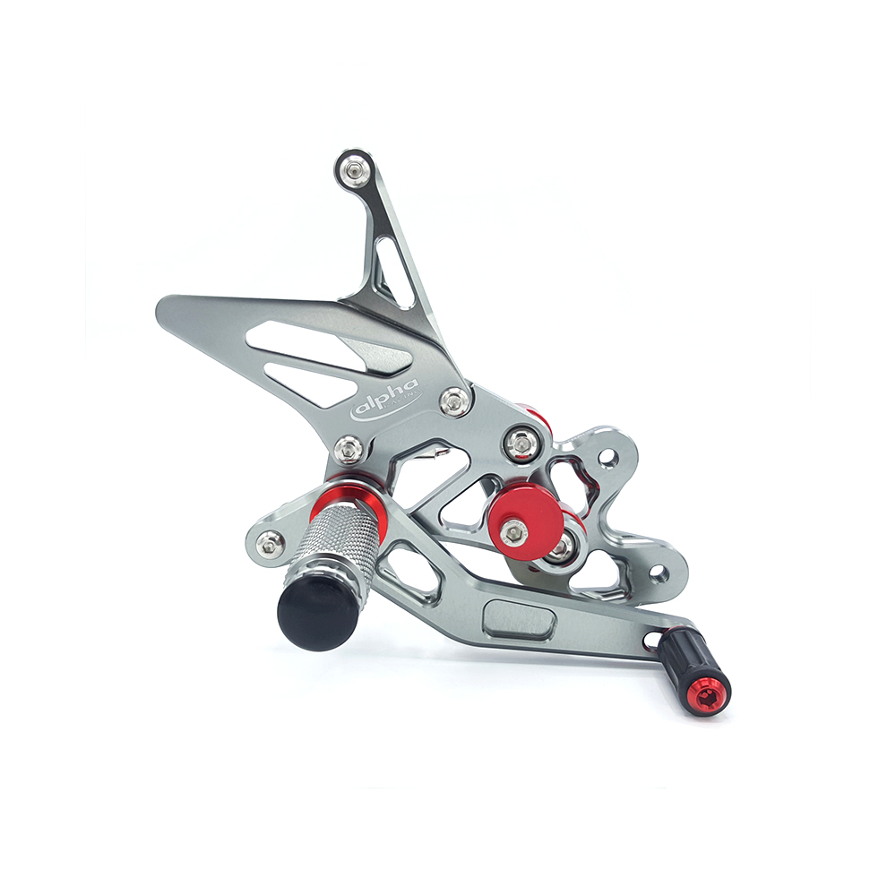 >TRACK< reposapiésenanlage color titanio Suzuki GSX-R600 2006-10 ABE