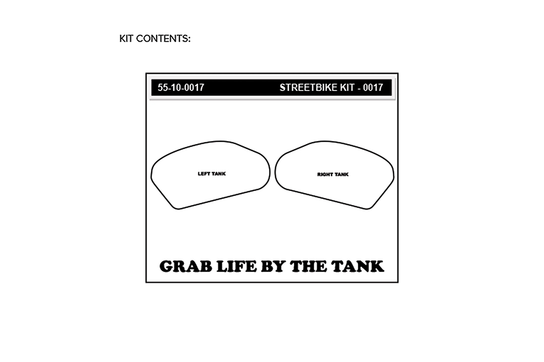 Stompgrip transparente, Icon, para Honda CBR600RR, 2003-2006