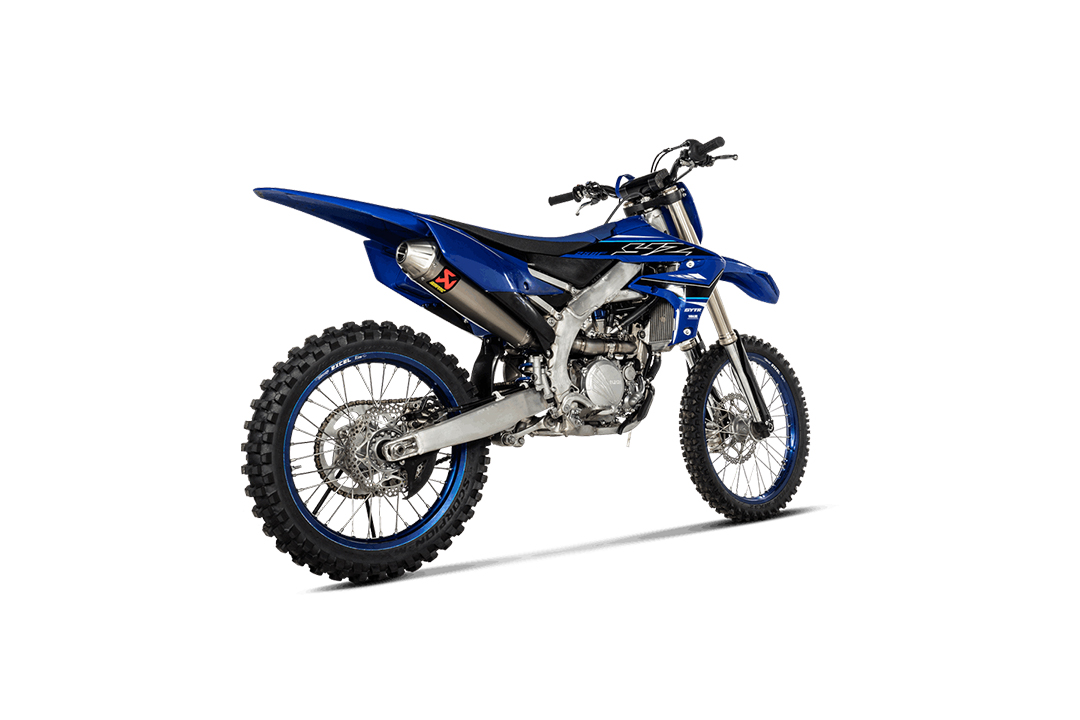 Sistema de escape completo Akrapovic Evolution Line de titanio para Yamaha YZ250F WR250F años de modelo 2019-2023