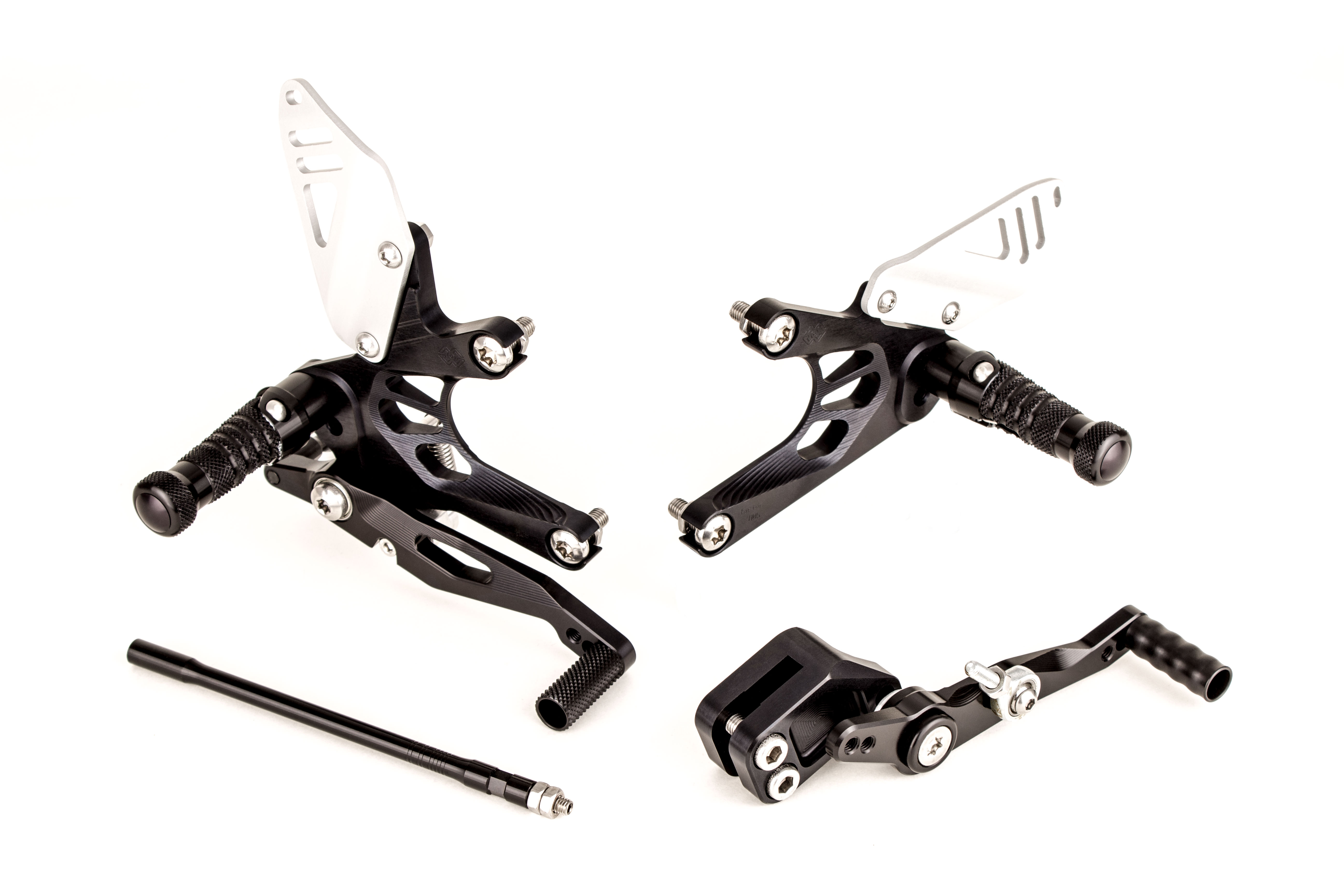 Sistema de reposapiés GILLES FXR para Honda CBR500R PC44 negro