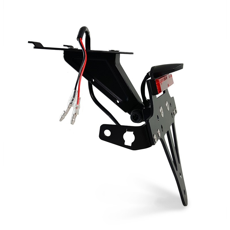 Soporte de Matrícula alpha Technik de Aluminio Fresado con Contorno para BMW S1000RR; TIPO 2R99; Año de Modelo 2019-