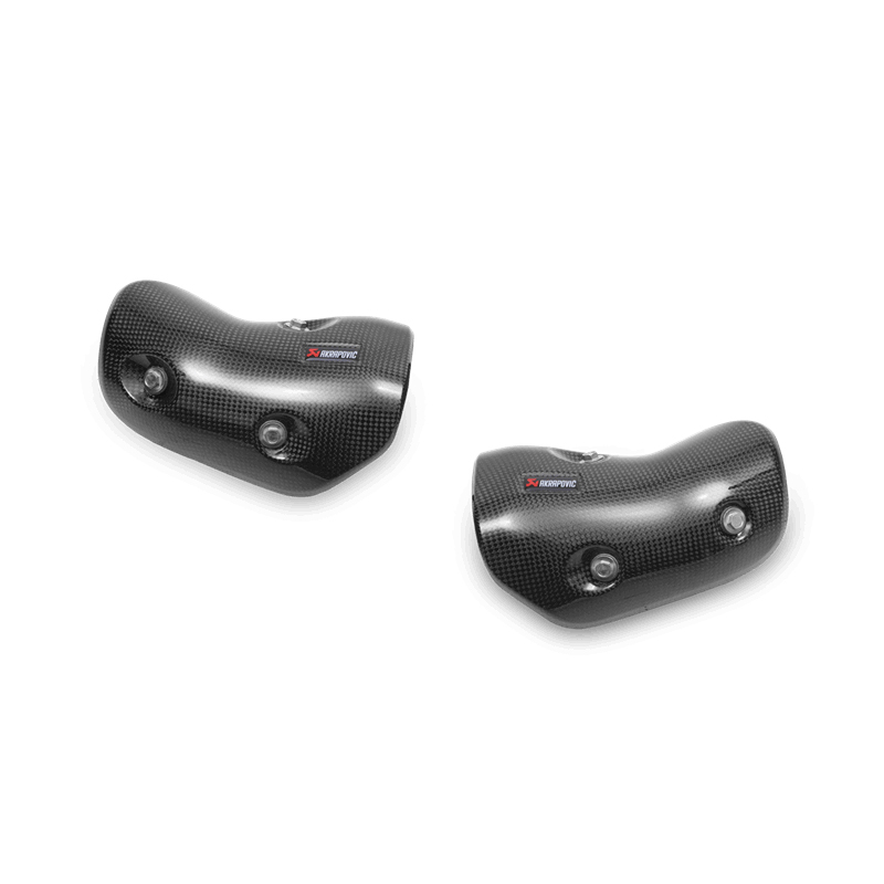 Juego de protector térmico Akrapovic (Carbono) sistema de escape para Kawasaki Z1000 año del modelo 2014-2020