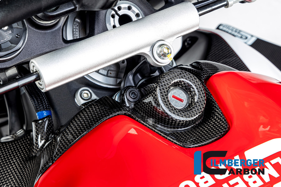 Cubierta de la cerradura de encendido de carbono Ilmberger, brillante, Ducati Streetfighter V2, 2022-