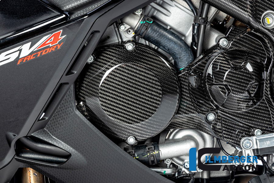 Tapa del alternador de carbono brillante Ilmberger para Aprilia RSV4 / Tuono V4 2021-