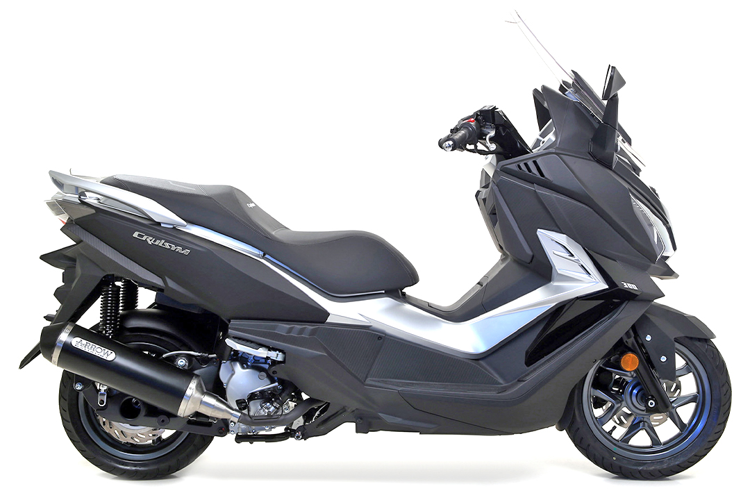Silenciador ARROW DARK URBAN para SYM Cruisym 300i año de modelo 2017-