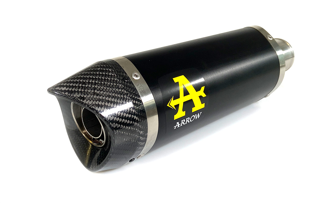 Escape ARROW DARK THUNDER Aluminio con Tapa de Carbono para Yamaha MT-07 2021-
