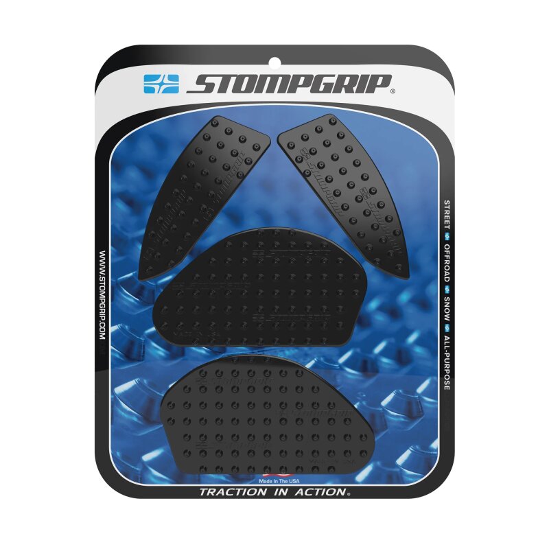 Stompgrip negro, Volcano, para varias Yamaha, MT03, 2020-2025