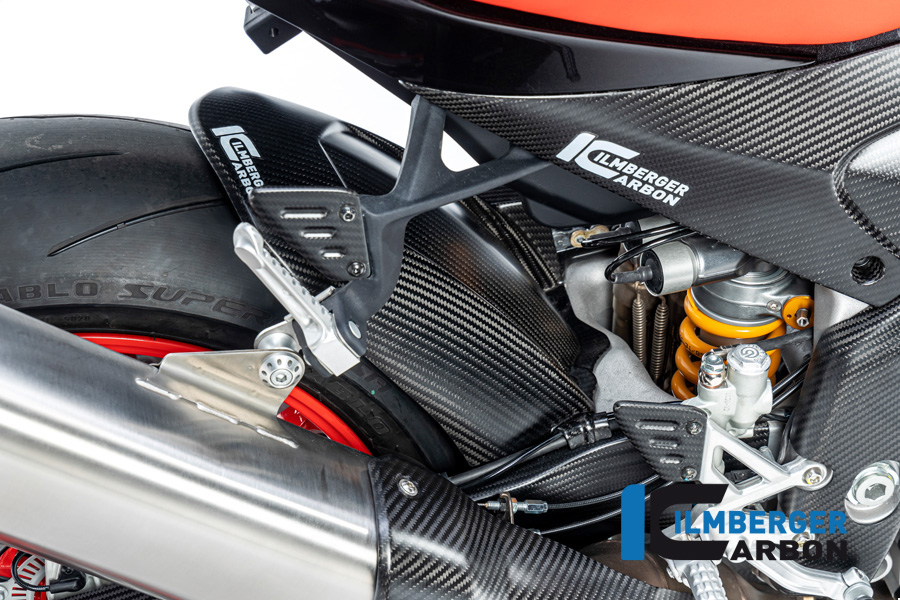 Guardabarros de carbono Ilmberger trasero mate para Aprilia RSV4 / Tuono V4 2021-