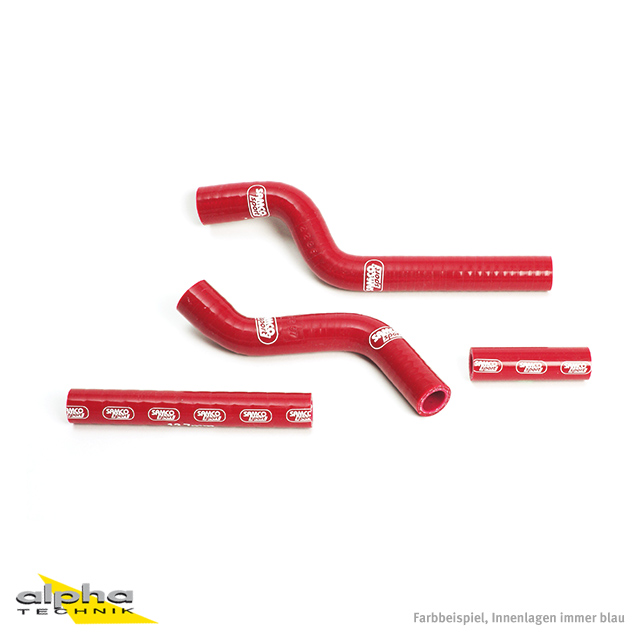 Kit de mangueras de silicona rojo SAMCO SPORT para Yamaha YZ250F Año del modelo 2007-2009