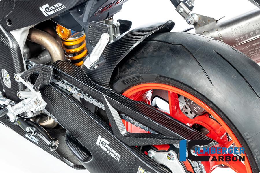 Guardabarros de carbono Ilmberger trasero mate para Aprilia RSV4 / Tuono V4 2021-