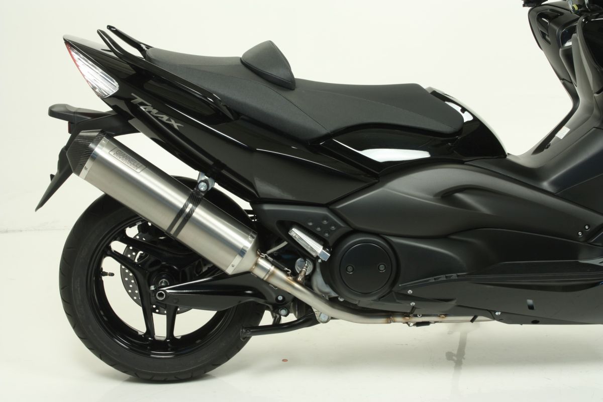 Sistema completo GIANNELLI IPERSPORT para Yamaha T-Max 500, 2008-11, sin catalizador, Titanio
