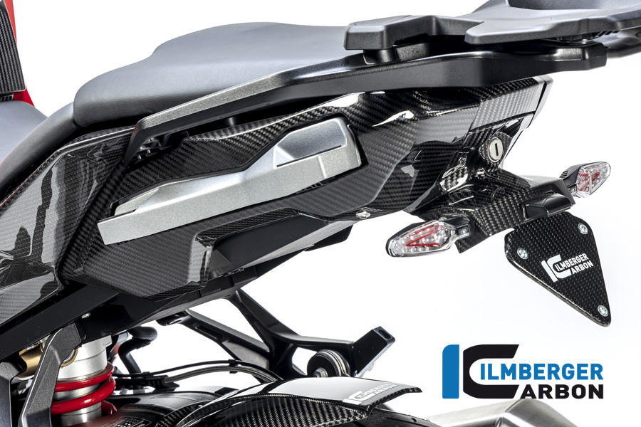 Carenado trasero de carbono Ilmberger chasislado izquierdo, brillante, BMW S1000XR 2020-2023