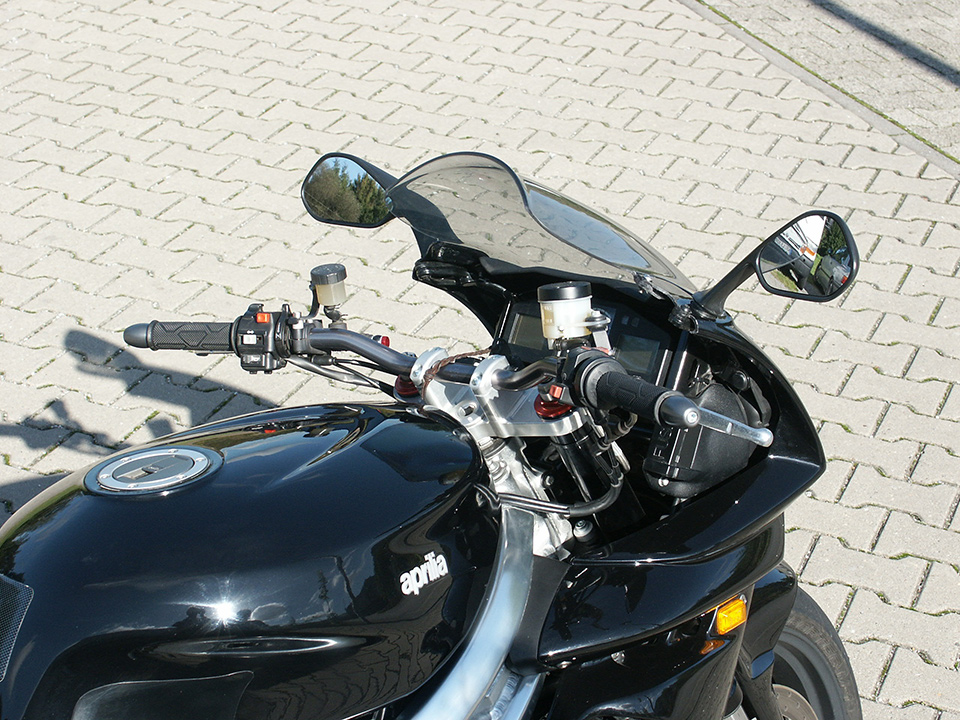 Kit Superbike LSL con certificado de piezas para Aprilia Falco SL 1000, Tipo PA, 2000-2005, RSV 1000, Tipo RP, 2000-2003, plata, (Tipo G)