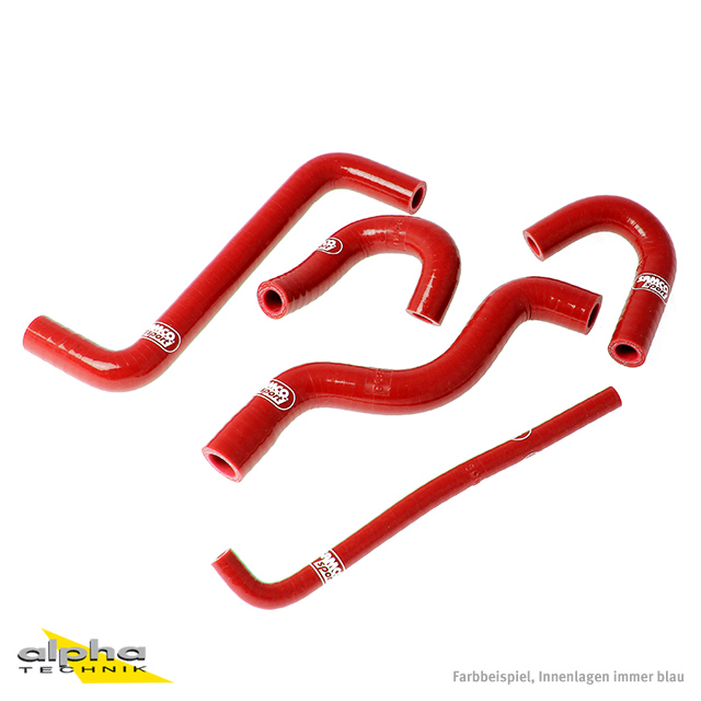 Kit de mangueras de silicona SAMCO SPORT de 5 piezas rojo para Honda CBR125R año del modelo 2004-2019