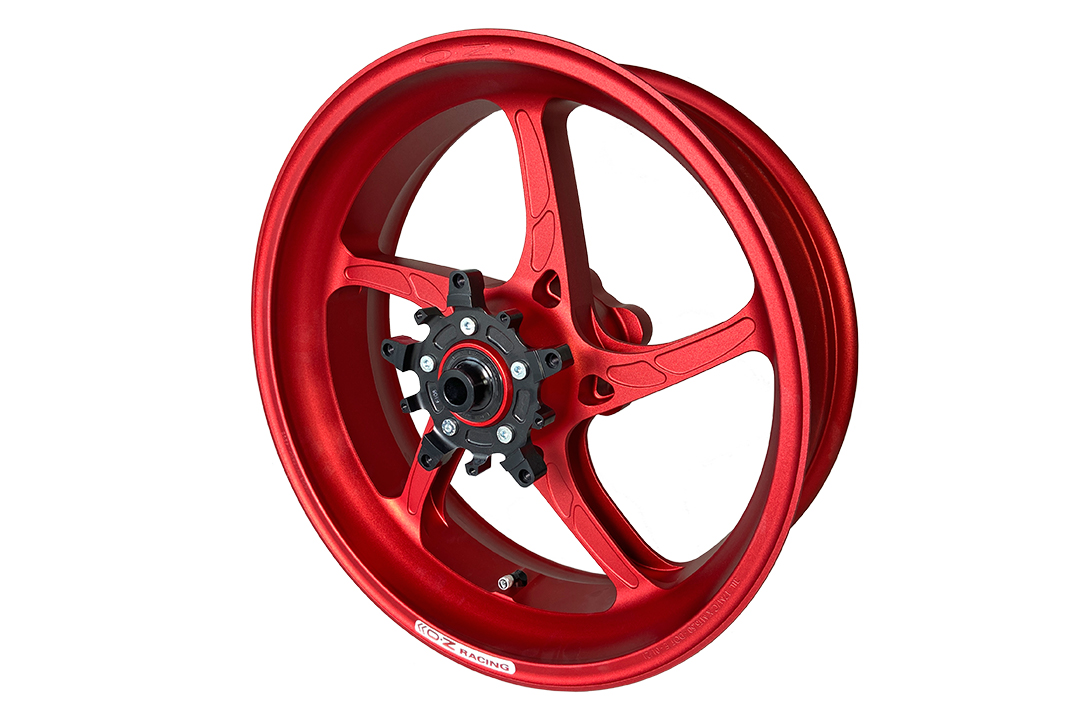 OZ Piega Kit de conversion llantas 17" forjadas en aluminio Yamaha Tenere 700, rojo mate, a partir de 2019

