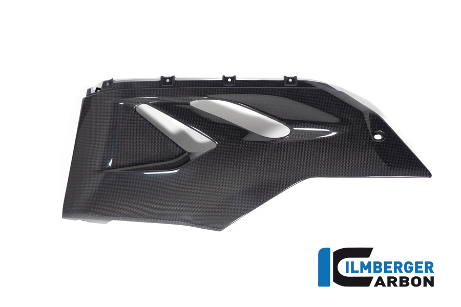Parte inferior del carenado de carbono Ilmberger lado izquierdo, brillante, Ducati Panigale V2 2020-