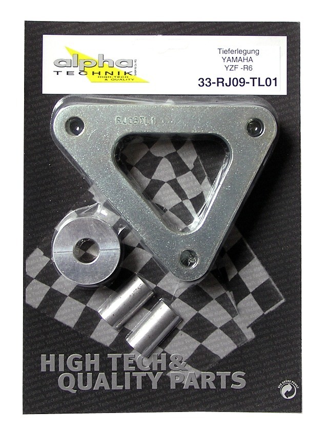 Kit de descenso alpha Technik 33 mm para Yamaha YZF600R6; Tipo RJ09; Año del modelo 2004-2005