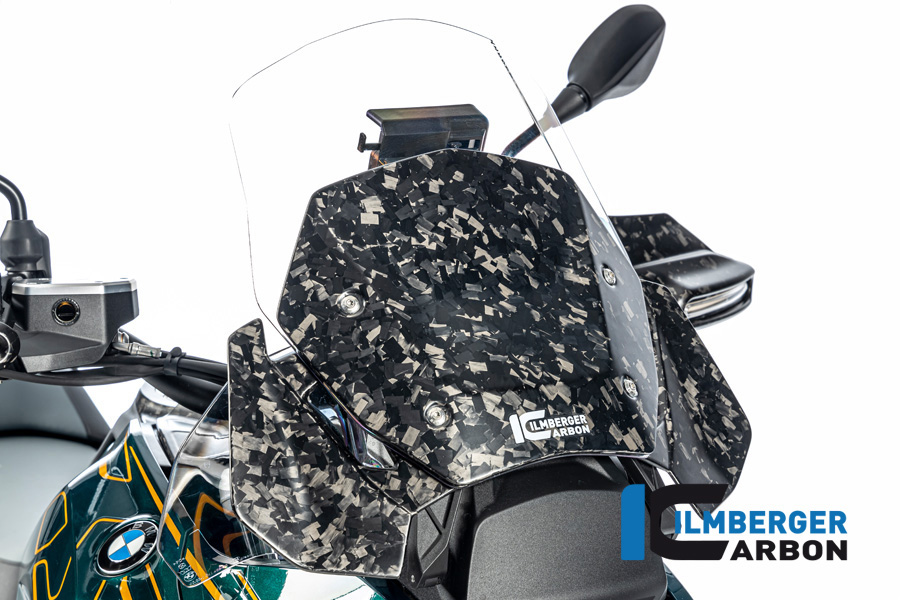 Deflector de Viento de Carbono Ilmberger lado derecho, Black Diamond Carbon, mate, BMW R1300GS 2023-
