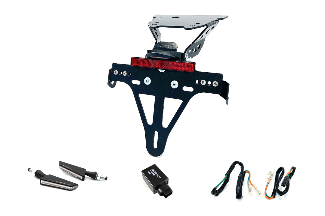 Soporte de matrícula-luz de intermitente-Kit BSQN para Honda NC700S/750S Tipo RC61/70 a partir del año de modelo 2012 (Trasero)