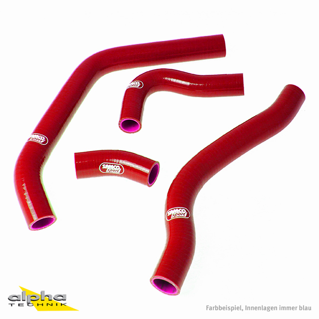 Kit de Mangueras de Silicona SAMCO SPORT rojo para Honda CBR600F año de modelo 1995-1998
