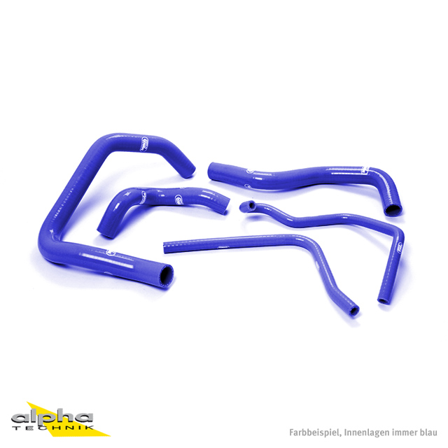 Kit de Mangueras de Silicona SAMCO SPORT azul para Kawasaki ZX6R ZX6R años 1998-2002