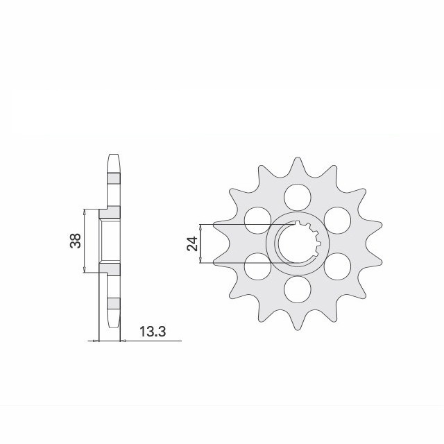 Piñón, 15 Dientes, Paso 630