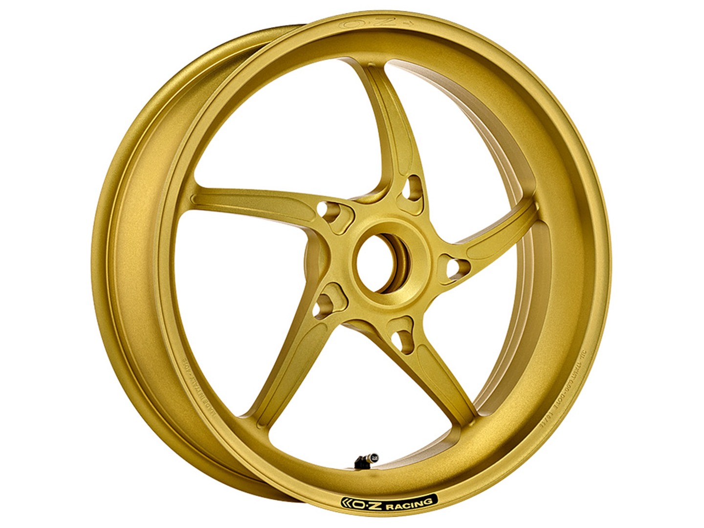 Llanta OZ Piega de Aluminio trasero en oro mate para Triumph Speed Triple 1050 (con y sin ABS), 515NV, NN01, 2011-2017