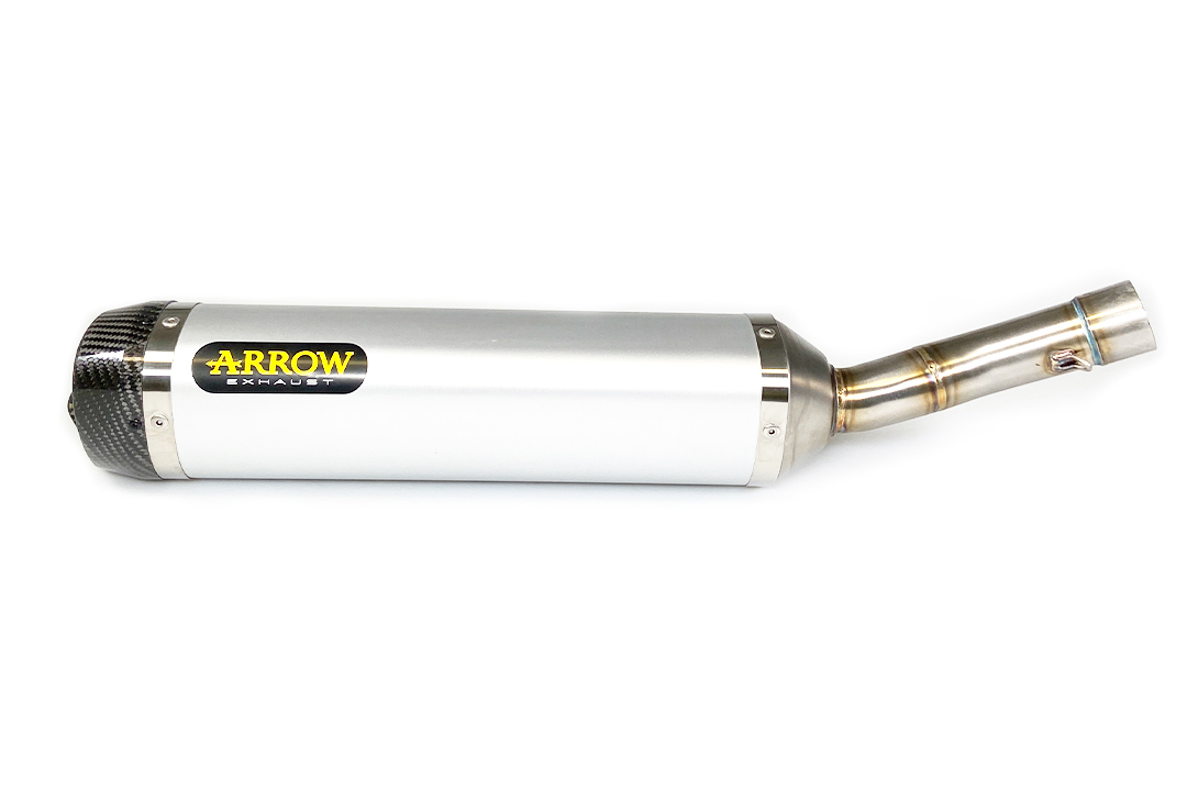 Escape ARROW THUNDER Aluminio con tapa final de carbono para Yamaha YZF-R125 2019- MT125 2019-