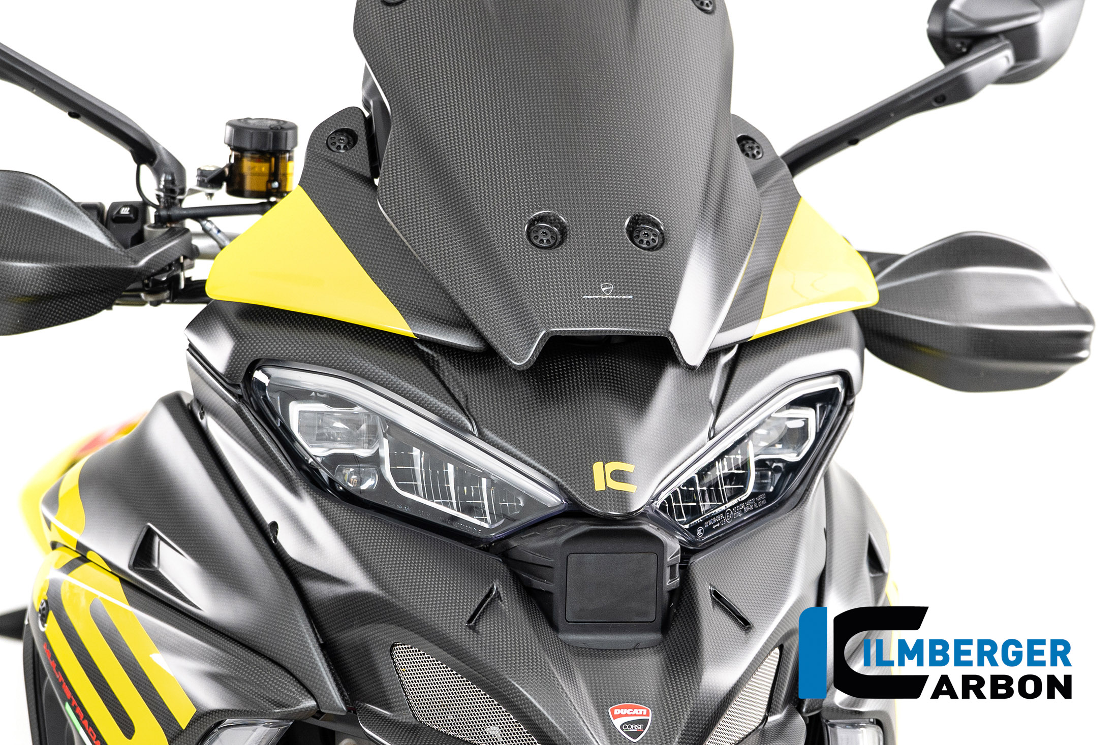 Ilmberger Carbon Verkleidungsoberteil matt, für Ducati Multistrada V4, S, Pikes Peak, RS, 2020-