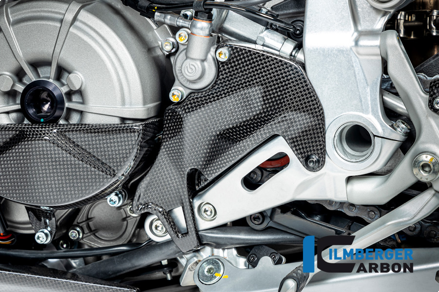 Cubrecadenas de Carbono Ilmberger, brillante, Ducati Streetfighter V2, 2022-