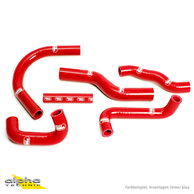Kit de mangueras de silicona SAMCO SPORT rojo para Honda VFR400, años 1989-1993