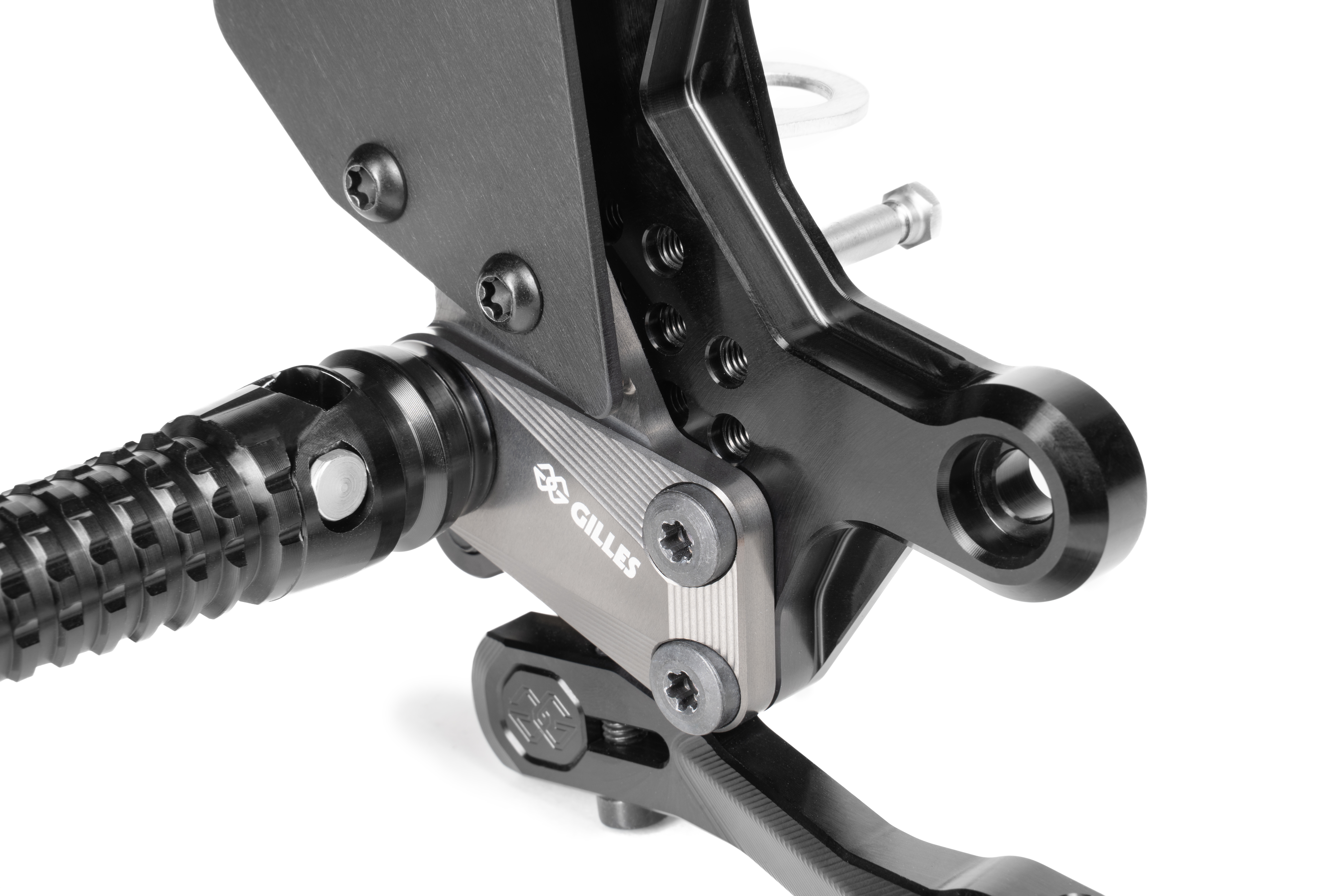 Sistema de estriberas GILLES AS31GT3 negro para Honda CB750 Hornet 2023- , CBR500R 2021-