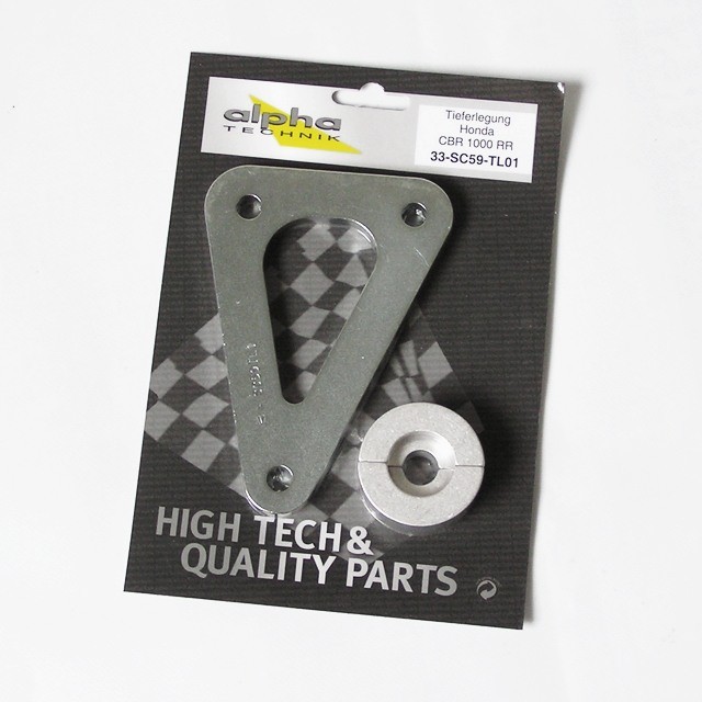 alpha Technik Kit de reducción de altura 30mm Honda CBR1000RR; Tipo SC59; Año del modelo 2008-