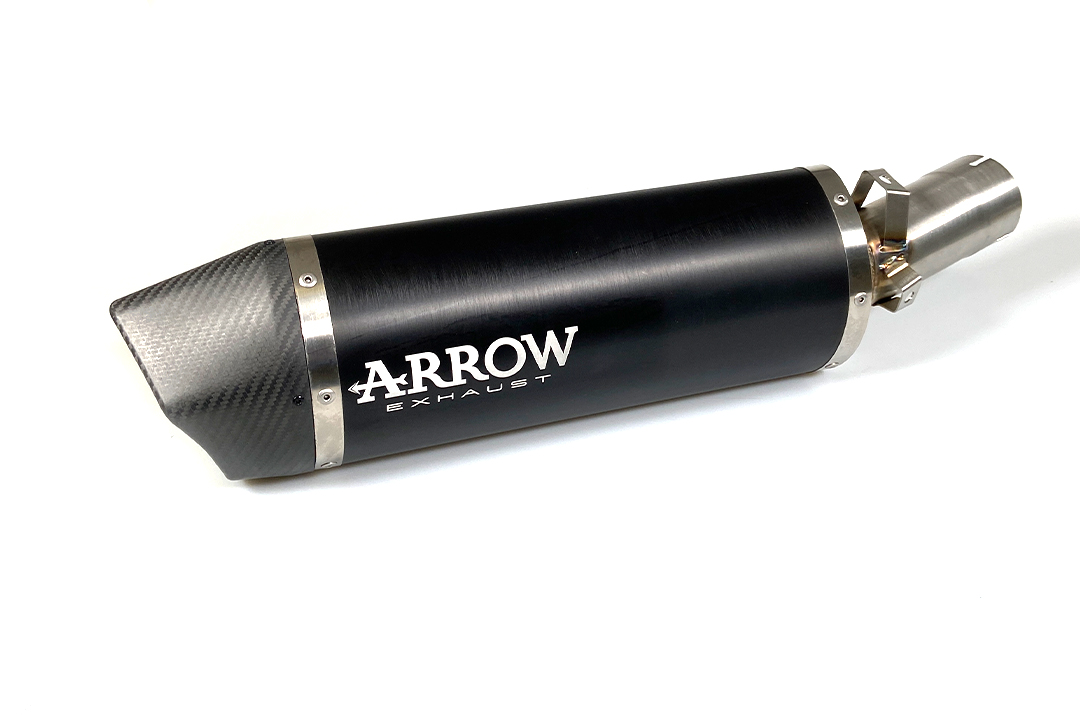 Escape ARROW MAXI RACE TECH para BMW R1200R / R1200RS 2015-16 de aluminio, negro