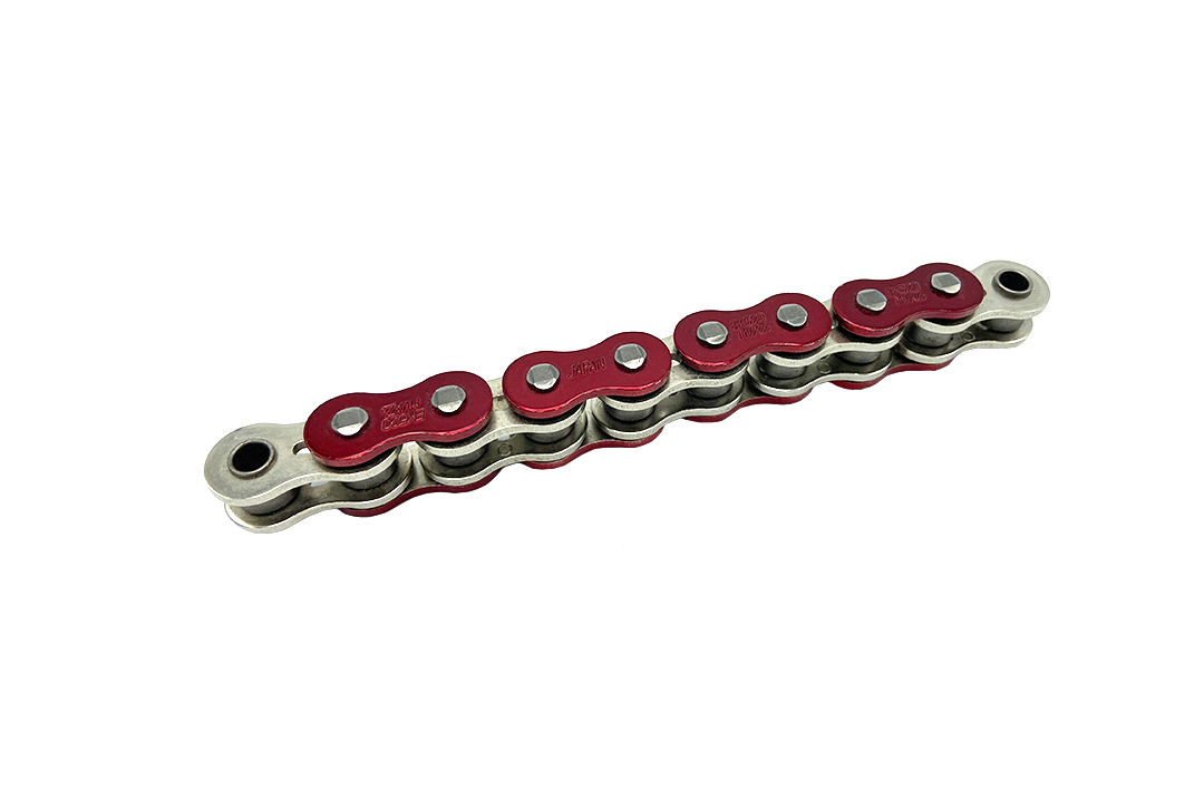 cadena ENUMA MVXZ-2 520, cadena de repuesto OEM ideal - 98 eslabones - Color Rojo metalizado